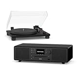 sonoro MEISTERSTÜCK (Gen.2) + Platinum Automatic EAS; Kompaktanlage mit CD Player (Airplay, Google Cast, Spotify, FM, DAB+); Plattenspieler mit automatischer Endabschaltung