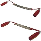 2 TLG Zugemesser 1 x gebogen und 1 x gerade Ziehmesser Abziehmesser Zugklinge Klinge Abziehklinge Zug-Messer Zieh-Messer Schaber Rindenschäler Entrinder Zieheisen Abzieheisen Zugeisen Schaber