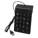 Holibanna USB Ziffernblock Tasten Tastatur für Laptop Ergonomisches Design Kabelgebundene Zahlentastatur für Effiziente Eingabe Finanz Bankanwendungen