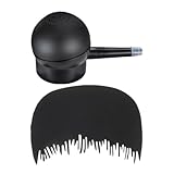 Toyvian 2 Stück Haarfaserspray mit Sprühpumpe und Haaransatzkamm Schwarzes Haarverdichtungsspray für Dünnes Haar Natürlicher Look Unterwegs Anwendbar