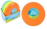 BLUE SKY - Packung mit 12 Flugplatten / Frisbee - Outdoor-Spiel - 047903PA - Zufällige Farbe - Kunststoff - Spielzeug für Kinder Erwachsene - Outdoor-Spiel - Frisbee - Ab 3 Jahren