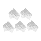 NOLITOY 5 Stück Teiliges Transparente Kleidersäcke aus Kunststoff Wasserdichte Staubdichte Aufbewahrung für Hängende Kleidung Halblange Schutzbezüge für Anzüge und Hemden für Reisen und