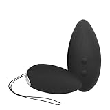 Sinful Vibro Ei mit Fernsteuerung - Vibrator Ei und Klitoris Vibrator Mit 10 Vibrationsmodi - Klitoris und G-punkt Sexspielzeug - Schwartz Egg für Frauen und Paare