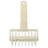 PAMINGONO Pizzateigroller aus Lebensmittelechtem Material Hitzebeständig und Formstabil Großer Pizzastanzer mit Walze Zur Gleichmäßigen Perforation für Blasenfreies Backen