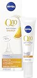 NIVEA Q10 Anti-Falten ENERGY Vitamin C Augenpflege, Augencreme mit purem Q10, Vitamin C und E, straffende Feuchtigkeitscreme für die empfindliche Augenpartie (15 ml)