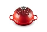 Le Creuset Signature Gusseisen Brot Bräter, 24cm, Kirschrot, 21301240600430