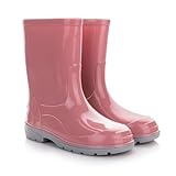 LEMIGO Unisex Kinder Gummistiefel Regenstiefel Regenschuhe OLI 20-35 EU (Altrosa, EU Schuhgrößensystem, Grundschulkind, Numerisch, M, 34)