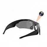 XUMIUZIY Kamerabrillen, HD 1080p Sport Sonnenbrille Kamera -Videobrille, Audio- und Videoaufnahme, Tragbare Polarisierte Linsen Im Freien Zum Radfahren, Wandern (Black)