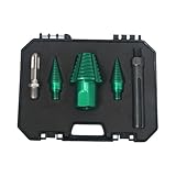 Brennholz-Splitter-Bohrer, Schnellspanner, abnehmbarer Kopf, Anti-Stuck-Kohlenstoffstahl, kompatibel mit SDS- und Vierkantschafthammerbohrern für effiziente (rund)