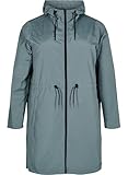 Zizzi Damen Große Größen Parka Wasserabweisende Kapuze Größe Gr M Balsam Green
