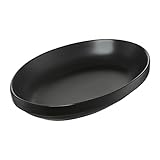 AMBITION Servierplatte groß Porzellan oval 26,5 x 17,5 cm Servierschale für Obst Salate Desserts Spülmaschine & Mikrowelle 1 Stück