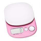PRETYZOOM 1Stk Lebensmittelwaage maßstabsgetreue Küche Wasserkocher digitaler Timer Backwaage kitchen scale kücjenwaagen digitale küchenwaage Mini elektronische Waage Gewicht der Küche Rosa