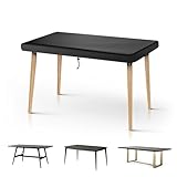 Abdeckhaube Tischplatte Abdeckung für Gartentisch Schutzhülle Gartentisch Hülle Abdeckung Lounge Tisch Abdeckung Wetterfest Abdeckungen für Gartentische Tischplattenhülle 150x90x15cm…