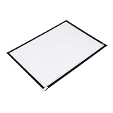 Cryfokt A3 LED Tracing Light Box Stufenlos Dimmbares Maler-Lichtpad Zum Digitalisieren von Kunstwerken, für Künstler-Zeichenbrett, Acryl Schwarz, 1 Stück