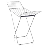 Leifheit Standtrockner Classic Siena 180 Easy Aluminium, robuster Wäscheständer für drinnen und draußen, Flügelwäschetrockner mit 18m Trockenlänge für 2 Waschmaschinenladungen Wäschetrockner