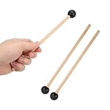 1 Paar Gummi Xylophon Mallet Percussion mit Holz Griff Schlägel Percussion Sticks Gummi Schlägel Sticks mit Holz Griff