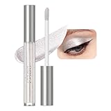 Glitzer Lidschatten, Lang Anhaltend Flüssiger Metallic Lidschatten, Feuchtigkeitsspendend Liquid Eyeshadow, Schnell Trocknend Leichte Textur Hoch Pigmentiert Schimmer Augen Make-Up (01#)