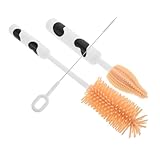 Toyvian 3 Stück Babyflaschenbürsten-Set hoch Babymilchflaschenbürste Borste reinigungsbürste haushaltsbürste Wasserflasche Bürste zum Reinigen Flaschenbürste für die Küche Kieselgel