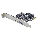 Whoasyst PCIe USB 3.2 Gen1 Karte mit 3 Anschlüssen + Typ C + Typ E vorne verbessert die Desktop-Verbindung, PCIE USB Updates mit 5 Gbit/s