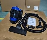 HSHa Staubsauger Beutellos, Leichter Zylinderstaubsauger mit Single Cyclone System, 1000W Power Efficiency Motor, 1.5L Staubbehälter, für Teppiche und Hartböden