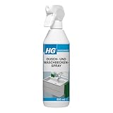 HG Badreiniger täglich, Sprühreiniger für die tägliche Anwendung in Dusche und Waschbecken, geeignet für Kunststoff-Duschkabinen, geflieste Wände, Marmor und Naturstein - 500 ml