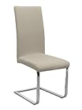 BEAUTEX Stuhlhusse Jersey, elastische Stretch Husse Baumwolle Bi-Elastic, Farbe wählbar, Beige
