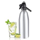 Home Soda Makers, Sprudelwasser Maker Maschine, 1000 ml Soda Maker Flasche, Wiederverwendbare Soda/Sprudelgetränke Maschine zum Kohlensäure von frischem Sodawasser, BPA-freie Metallflasche, Gasflasche