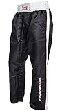 PAFFEN SPORT Kick Star Kickboxhose – schwarz/weiß/rot – Größe: L