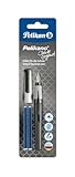 Pelikan 819961 Pelikano P480 Dark Legend Füllfederhalter für Rechtshänder, Blisterkarte