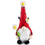 Ourdort Marienkäfer Wichtel, Frühling Deko, Niedliche Wichtel, Handgefertigte Gefüllte Gesichtslose Puppe, Zwerg Dekorationen, Frühlingsdeko, für Haus, Küche, Zimmer, Ornamente, rot, schwarz