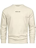 Indicode Herren INKorbin Sweatshirt mit RIPP-Bündchen und Rundhals-Ausschnitt | Sweater aus Baumwoll-Mix White Asparagus L