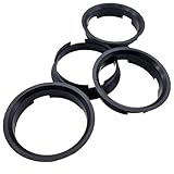 4x Zentrierringe 63,4-60,1 | 63,4 auf 60.1 | Schwarz
