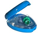 CPR Pocket Maske professionelle Maske Beatmungsmaske für Beatmung Mund zu Mund mit Einwegventil, zusätzlichem Übungsventil und Filter