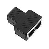 LIGIGWASH Splitter Für Internetkabel Internet-Splitter Kabelsplitter LAN-Kabel-Splitter LAN-Splitter Netzwerkadapter Antennensplitter Drahtsplitter Netzwerkkabel Splitter PVC Black