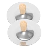 Gatuida 2 Stück Teiliges Finger Cymbals mit Holzgriff Robuste Mini Becken für Klarer Klang für Musikunterricht Eltern Junge Mädchen Interaktion Bühnenauftritte und Belly Dance