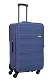 SIGN Stoffkoffer Reisekoffer Trolley (Handgepäck-Mittel-Groß-Set) + 5cm Dehnungsfuge (Blau, Handgepäck (60cm))