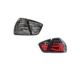 Auto Rückleuchten Paar Rücklichtbaugruppe für 2006–2012 für BMW E90 325i 328i 3er-Serie für Limousine. Ändern Sie die Bremslichter(09-12 black)