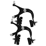 BESTonZON 2 Stück Fahrrad Bremsklemmen für Rennräder Bremsblöcke Vorne und Hinten Verschleißfest Geräuschreduzierend Professionelle Fahrrad Zubehörteile