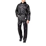 Result Herren Regenanzug bestehend aus Regenjacke und Regenhose, wasserdicht XL,Schwarz