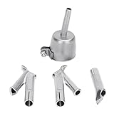 4 Stück Schnellschweißdüsen Rundschweißen für Kopf Y-Typ für PVC-Heißluftgebläse Dreifach-Eckige Geschwindigkeit Nozz Luftgebläse für Kompressoren, Heizkörperdüse, Autoreinigung, Trocknen, aufblasbare