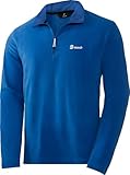 Reusch Fleeceshirt mit Zipper, leichtes-Longsleeve für Damen und Herren, Zip-Shirt aus ultraleichtem Stoff, warmes Funktionsshirt, ideal für Outdoor-Sport, Gr. L
