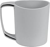 Lifeventure Ellipse Kunststoffbecher für Camping, Reisen & Outdoor, Hellgrau