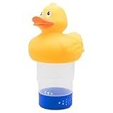 Zahoken Pool Dosierschwimmer, Verstellbarer Schwimmender Spender, Enten Chlorschwimmer Für Pool, Passend Für 1- Und 3-Zoll-Tabletten, Für Schwimmbad &