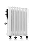 ETA Ölradiator I Sole I 3 Stufen I 1000W, 1500W und 2500W I Thermostat I 4 Rollen I 11 Rippen I Elektroheizkörper