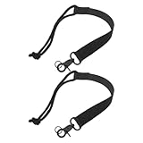 PENIKOKO 2 Stück Verstellbare Snowboard Schuhriemen aus Robustem Nylon Schwarze Snowboard Leash Schnur für Sicheren Halt und Einfachen Transport von Skischuhen