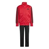 adidas Unisex Kinder ESSENTIALS CLIMACOOL TRACKSUIT, Pure Ruby/Black, 6-7 Years
