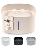 Pretty PAW® Trinkbrunnen für Hunde I Super leiser Hunde Trinkbrunnen mit 7 Liter Wassertank I BPA-freier Hundebrunnen mit Filter & LED I Leicht zu reinigender Dog Wasserspender