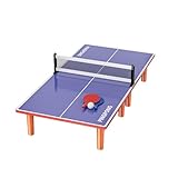 Tischtennisplatte, Pong-Tisch - kompakter faltbarer Tischtennistisch mit 2 Paddeln und 1 Ball - Stabiler und wetterfester Tischtennistisch für Kinder, Erwachsene,