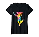 Handball Retro Handballerin für Handballspielerin Mädchen T-Shirt