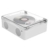 Ujjdwiurgh Retro-CD-Player, Bluetooth 5.0, Wiederaufladbar, Integrierter Lautsprecher, HiFi-Musik-Player, Verlustfreie Wiedergabe, Infrarot-Fernbedienung, Langlebig, Einfach zu Bedienen, B